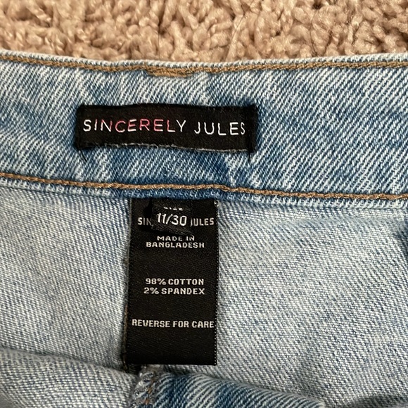 Sincerely Jules Blue Straight Carpenter Jeans with Classic Design - Picture 5 of 5